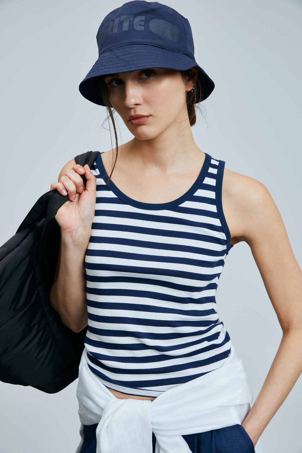 Lelan Women's T-Shirt Navy Blue - LUFIAN