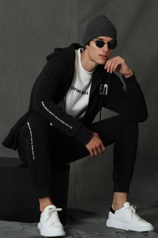 Leon Tracksuit Top Black - 4