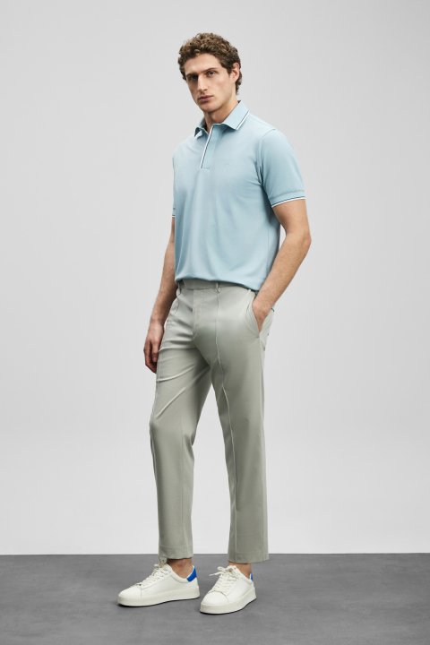 Levı Smart Men's Polo T-Shirt Light Blue - LUFIAN (1)