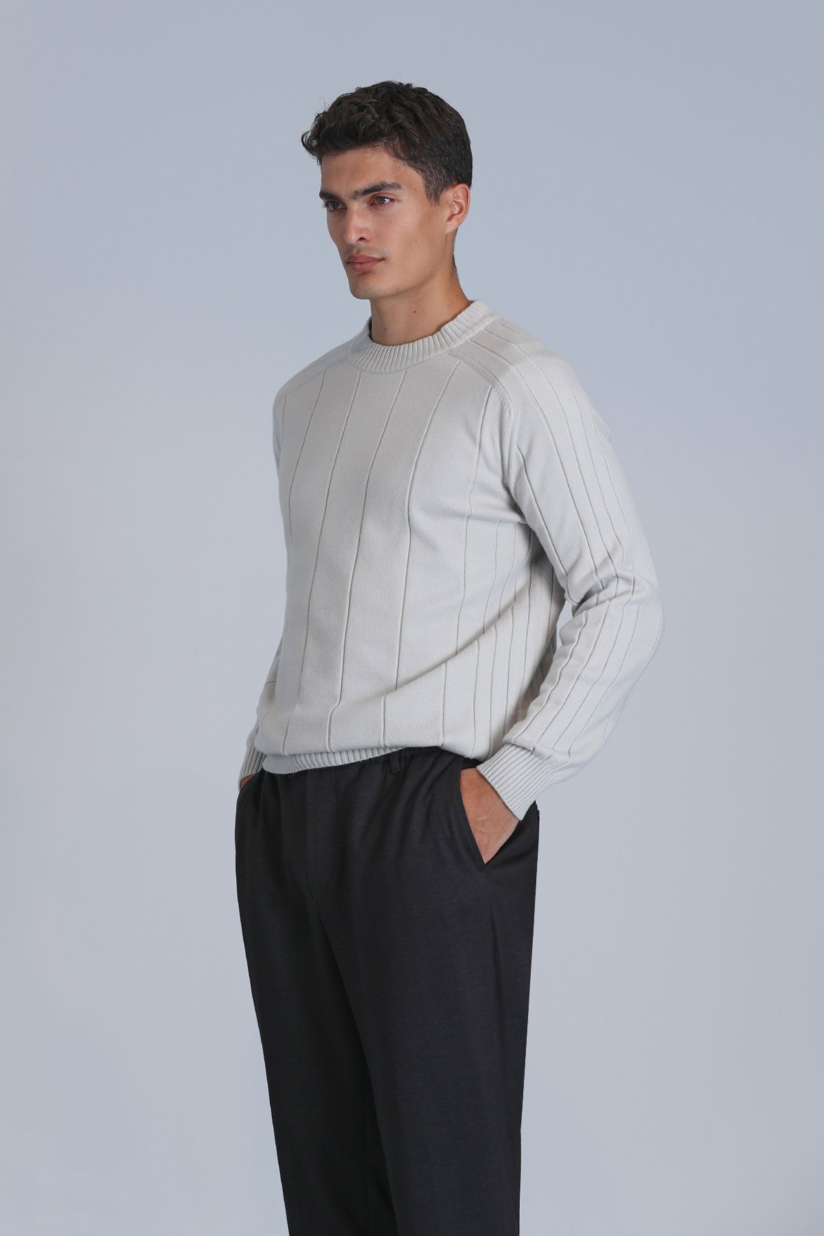 Lıght Men's Sweater Stone - LUFIAN (1)