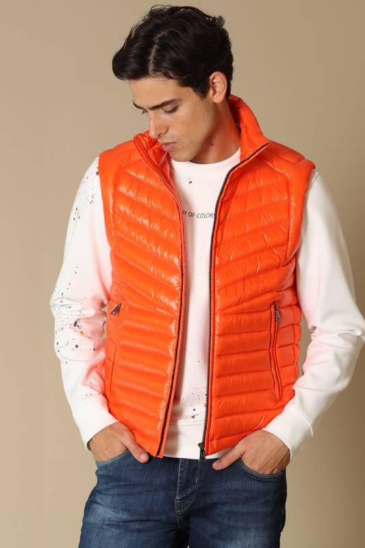 Lıtus Goose Feather Mens Vest Orange - 1