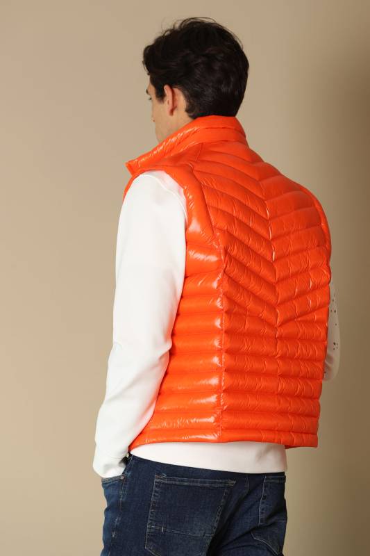 Lıtus Goose Feather Mens Vest Orange - 6