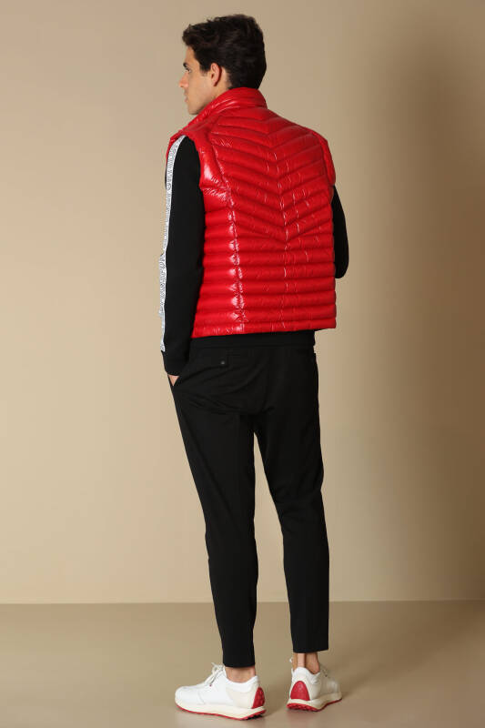 Lıtus Goose Feather Mens Vest Red - 6