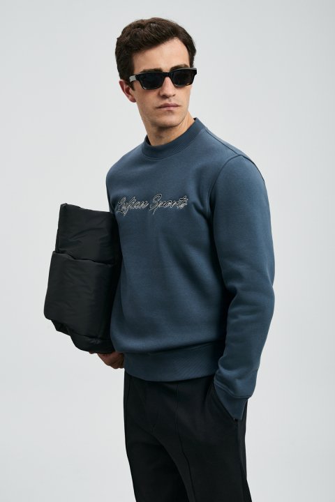 Loved Men's Sweatshirt Anthracite - LUFIAN