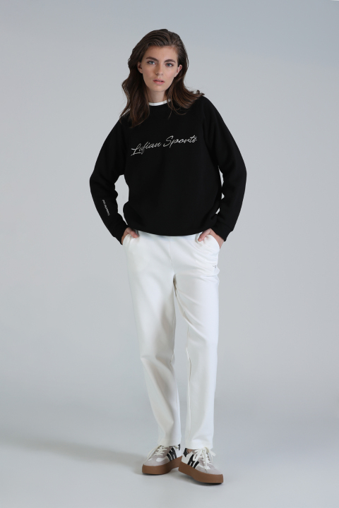 Loved Woman Knitting Sweatsh Black - Lufian (1)