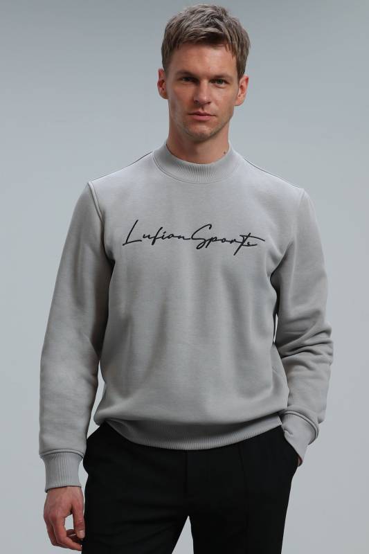 Lowe Male Sweatshirt Lıght Grey - 1