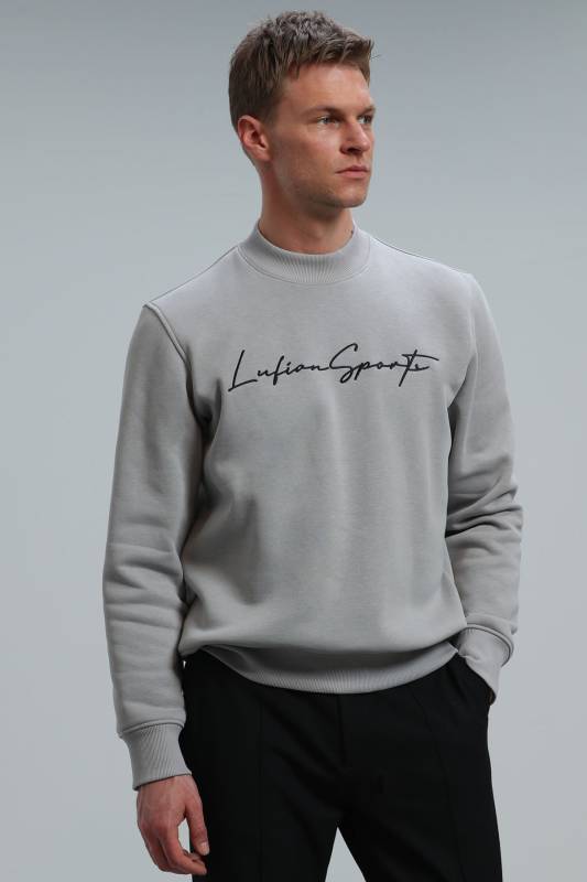 Lowe Male Sweatshirt Lıght Grey - 5