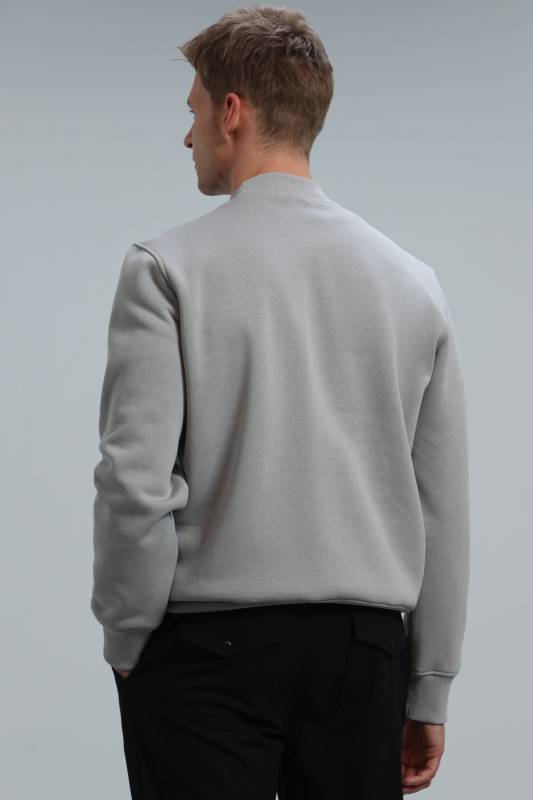 Lowe Male Sweatshirt Lıght Grey - 6