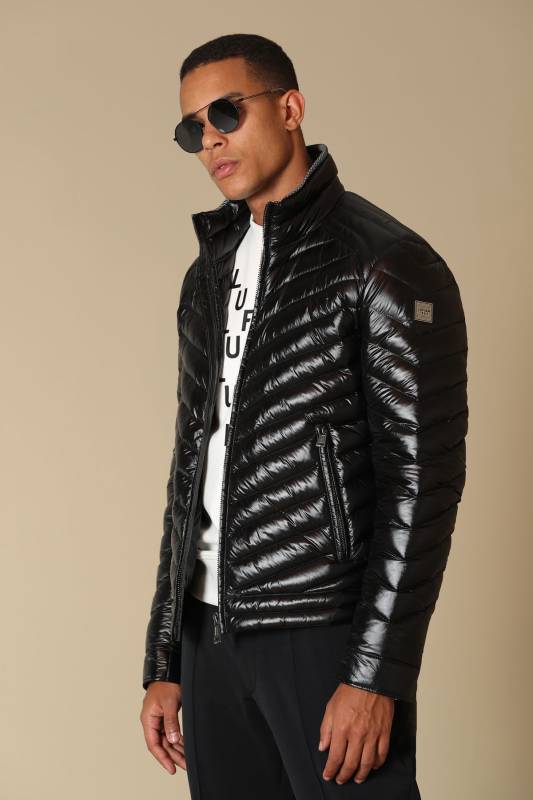 Luc Goose Feather Male Coat Black - 2