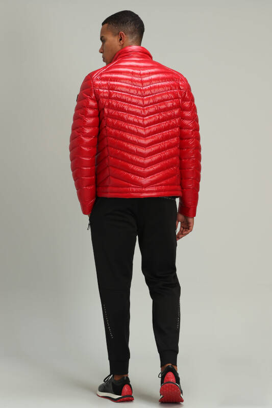 Luc Goose Feather Male Coat Red - 6