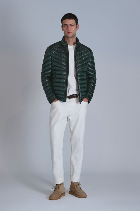 Luc Goose Down Men's Coat Green - LUFIAN