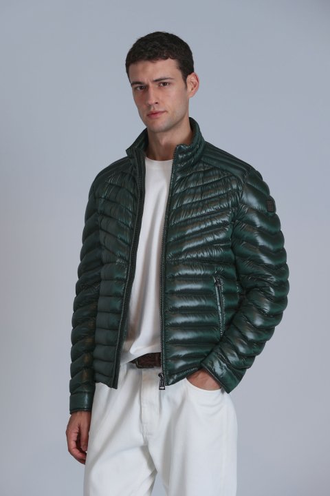 Luc Goose Down Men's Coat Green - LUFIAN