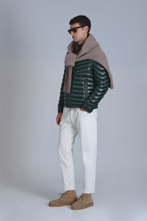 Luc Goose Down Men's Coat Green - LUFIAN