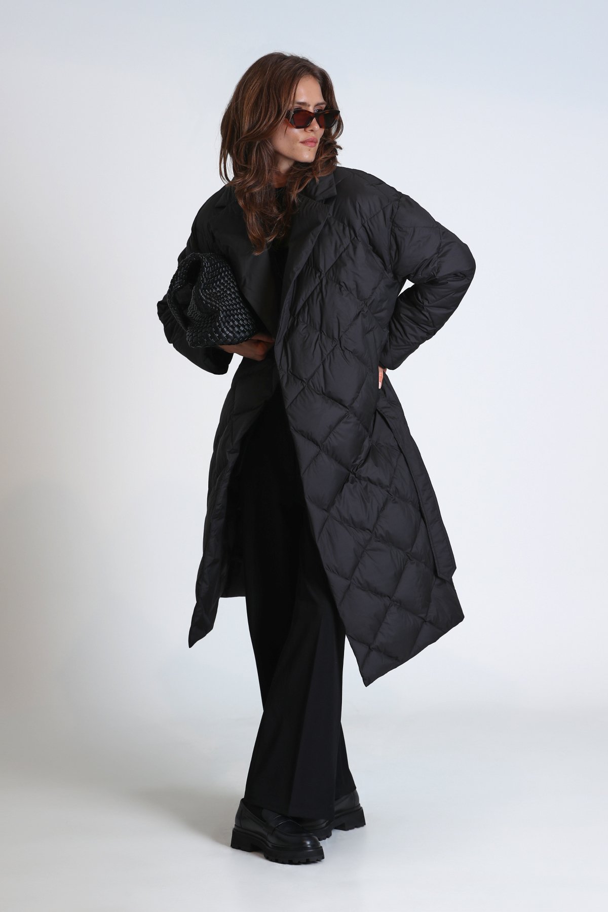 Lucy Goose Down Women's Coat Black - LUFIAN