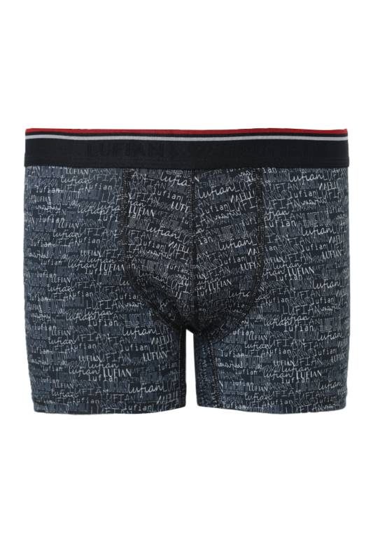 Lufıan Mens Cotton Boxer Navy - 2