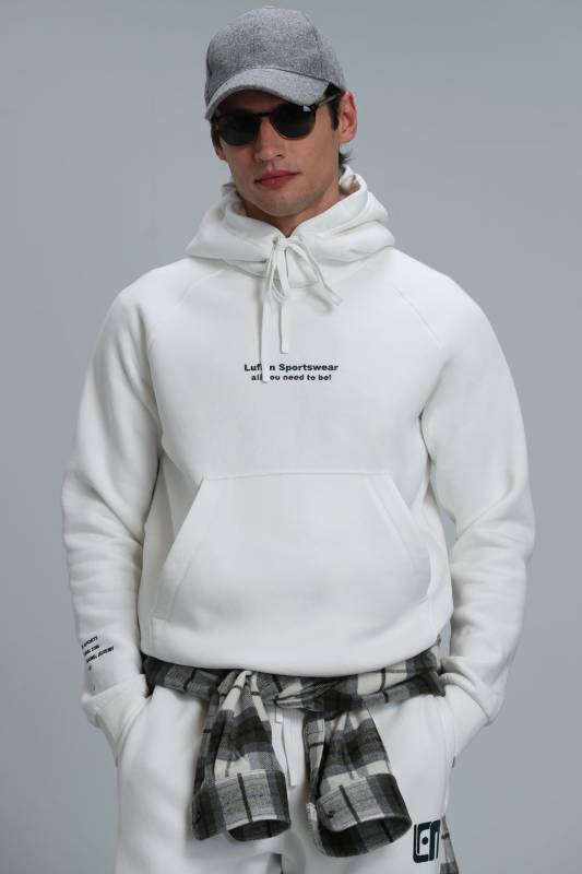 Luıs Male Sweatshirt Off Whıte - 1