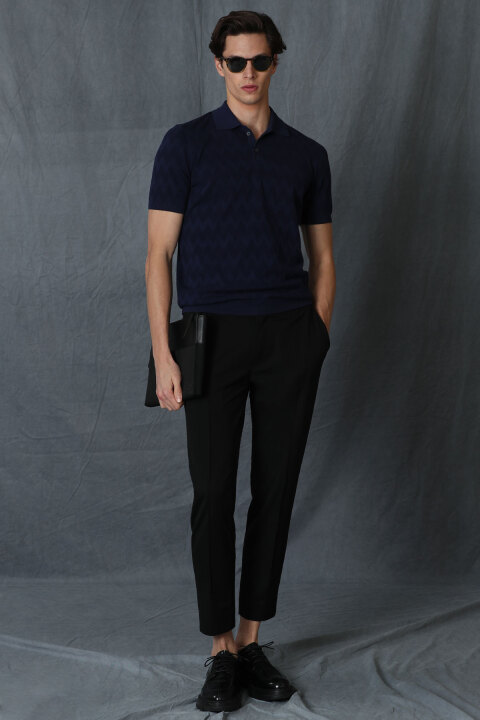 Lumer Sports Mens Chino Pants Slım Fıt Black - Lufian