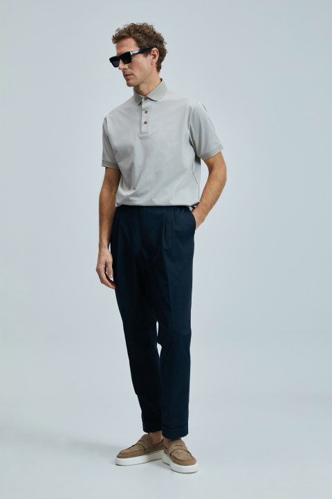 Luna Smart Mens Polo T - Shirt Beıge - Lufian (1)