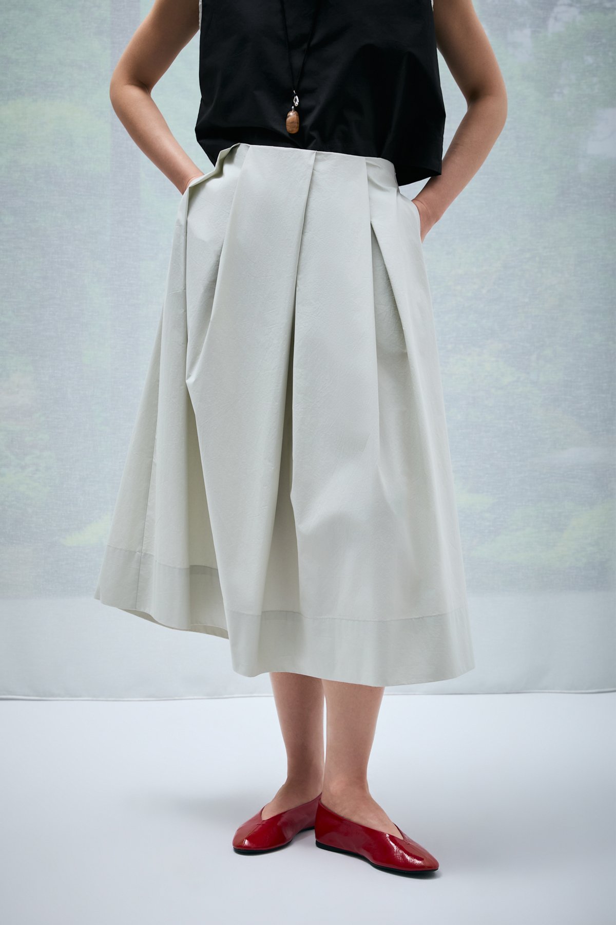 Luna Women's Skirt Ecru - LUFIAN (1)