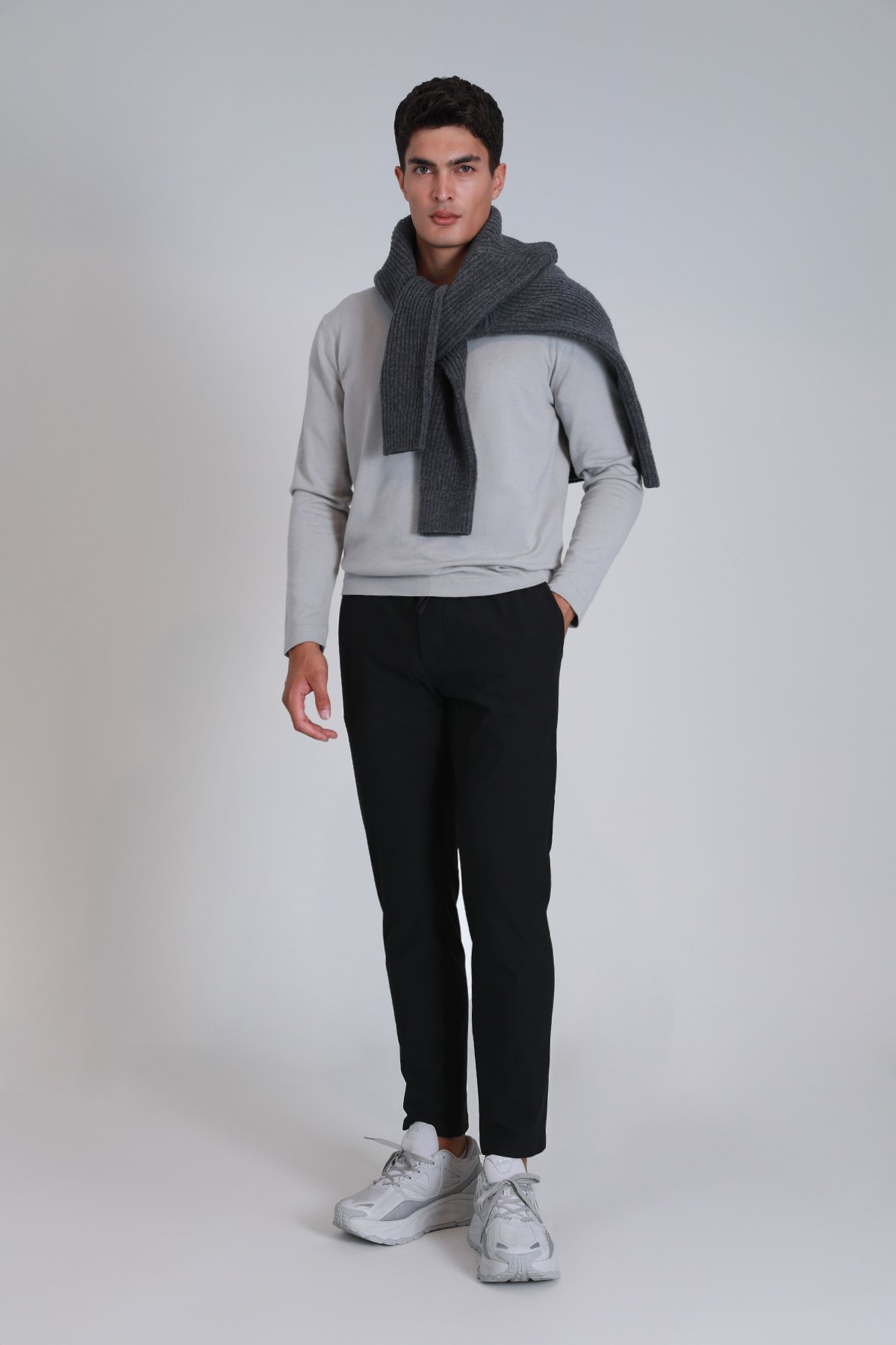 Luta Sports Mens Chino Pants Slım Fıt Black - Lufian (1)