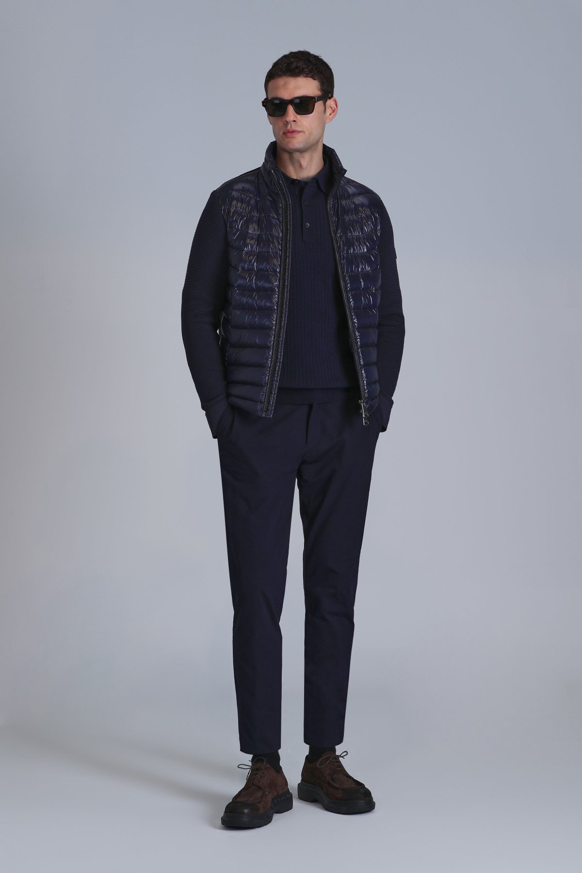 Luta Sports Mens Chino Pants Slım Fıt Navy - Lufian