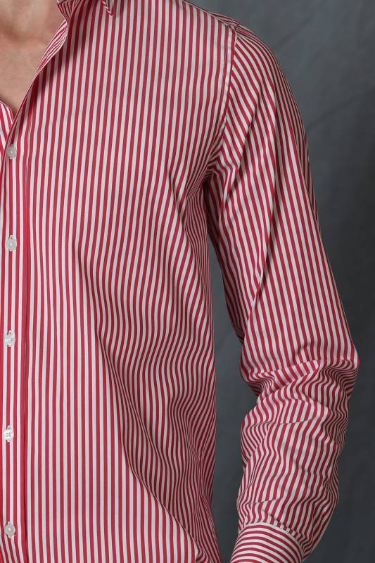 Made Mens Smart Shirt Slım Fıt Red - 3