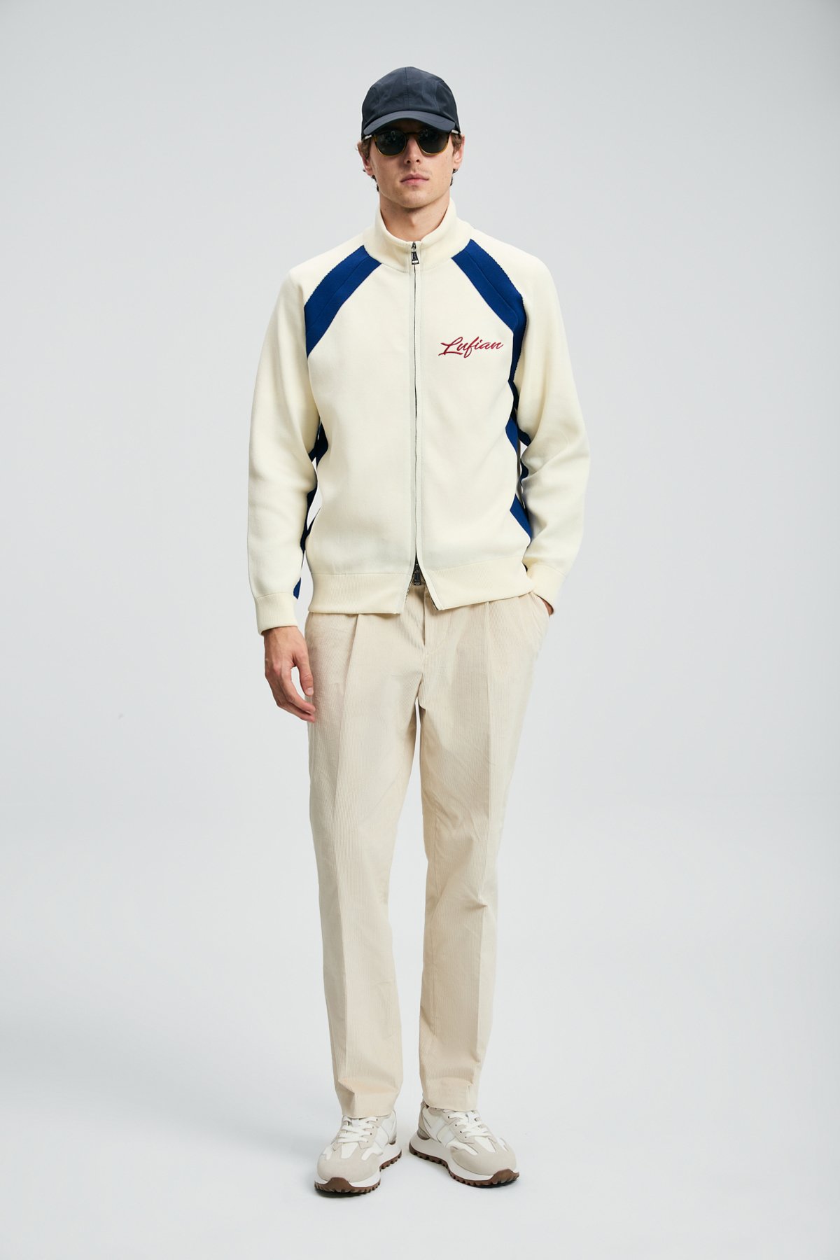 Male Cardigan Off Whıte - Lufian (1)