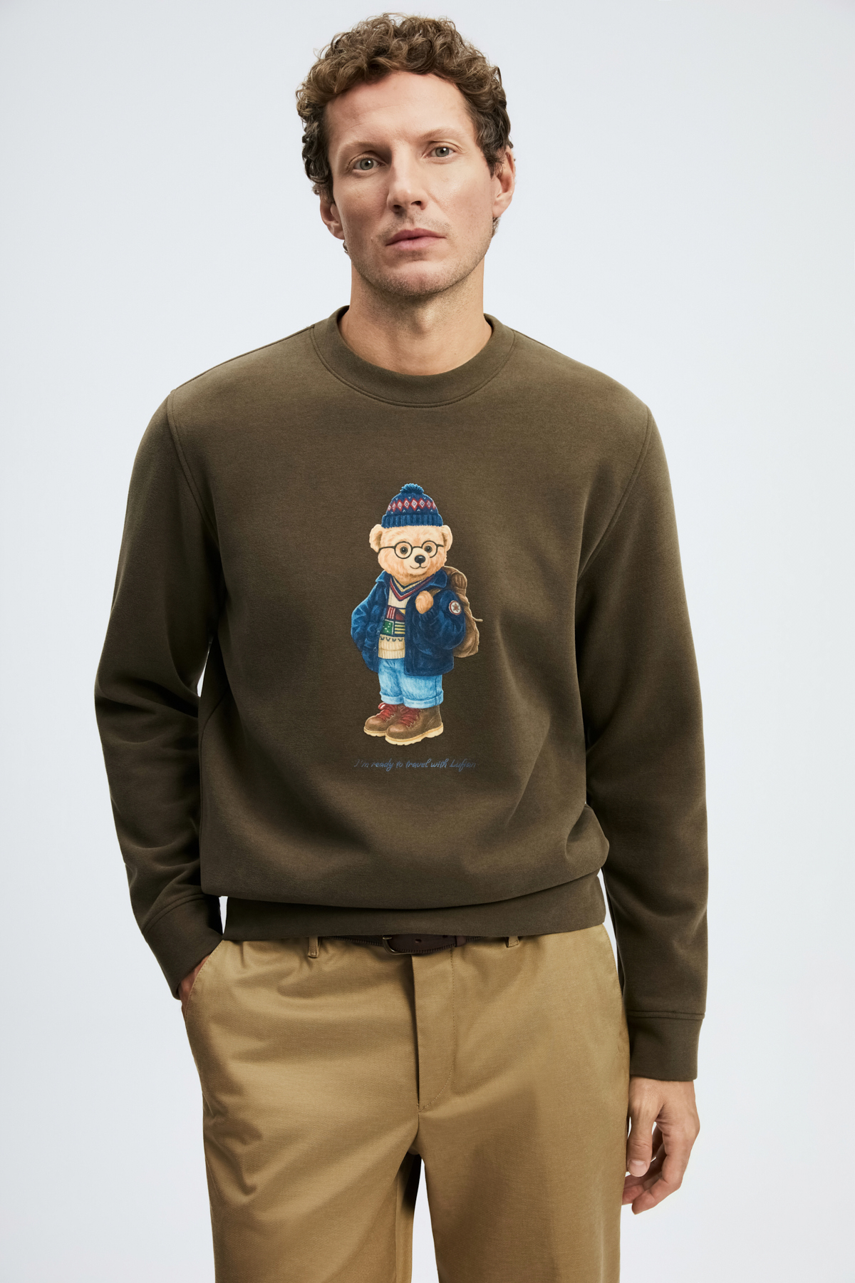 Male Sweatshirt Brown - Lufian