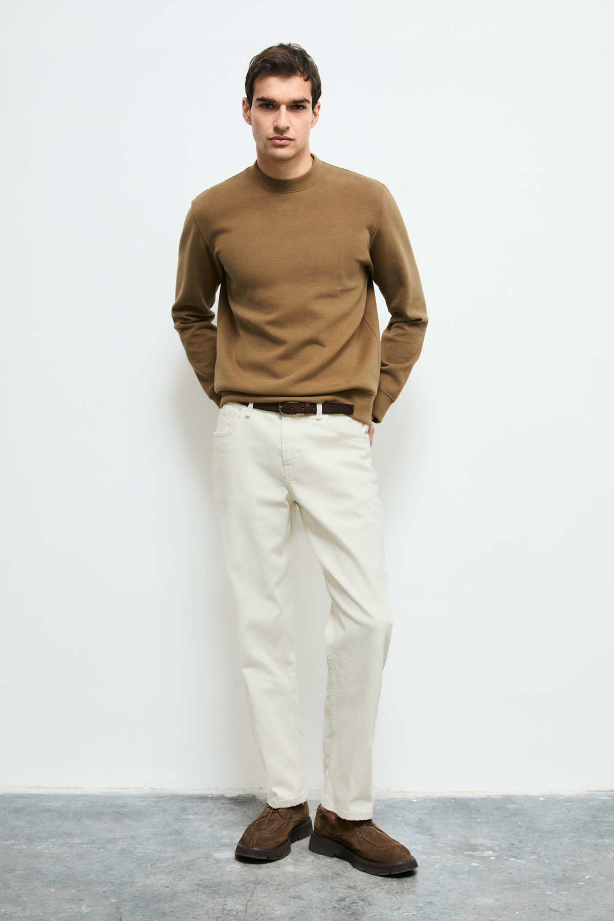 Male Sweatshirt Camel - Lufian