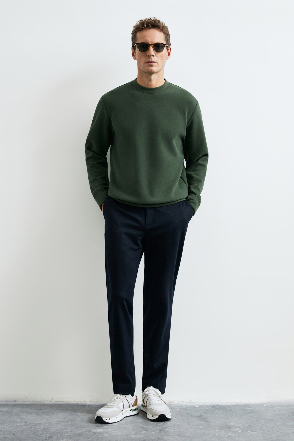 Male Sweatshirt Green - Lufian