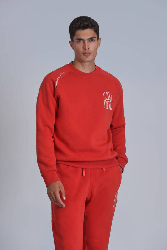 Male Sweatshirt Lıght Red - 3