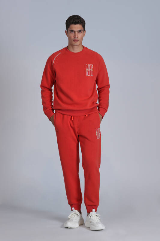 Male Sweatshirt Lıght Red - 5