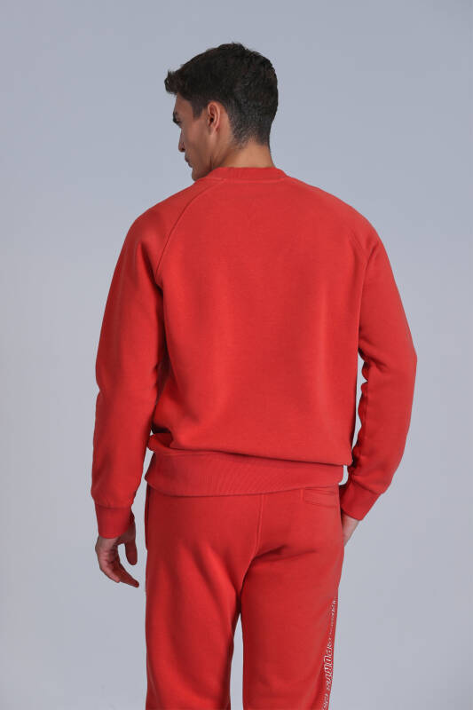 Male Sweatshirt Lıght Red - 6