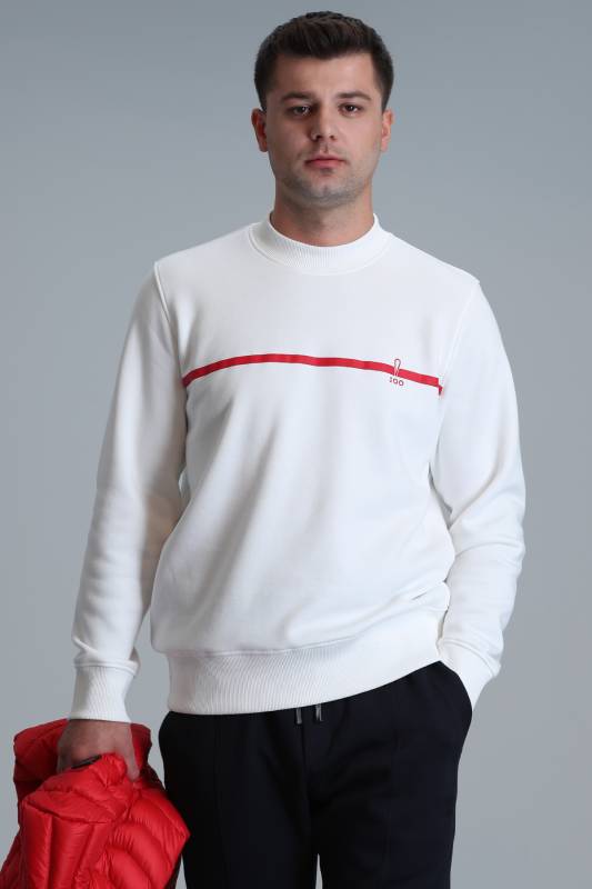 Male Sweatshirt Off Whıte - 1