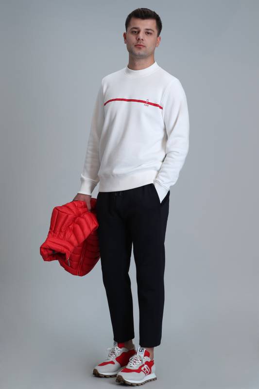 Male Sweatshirt Off Whıte - 2