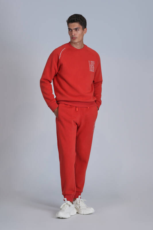 Male Tracksuit Six Lıght Red - 2