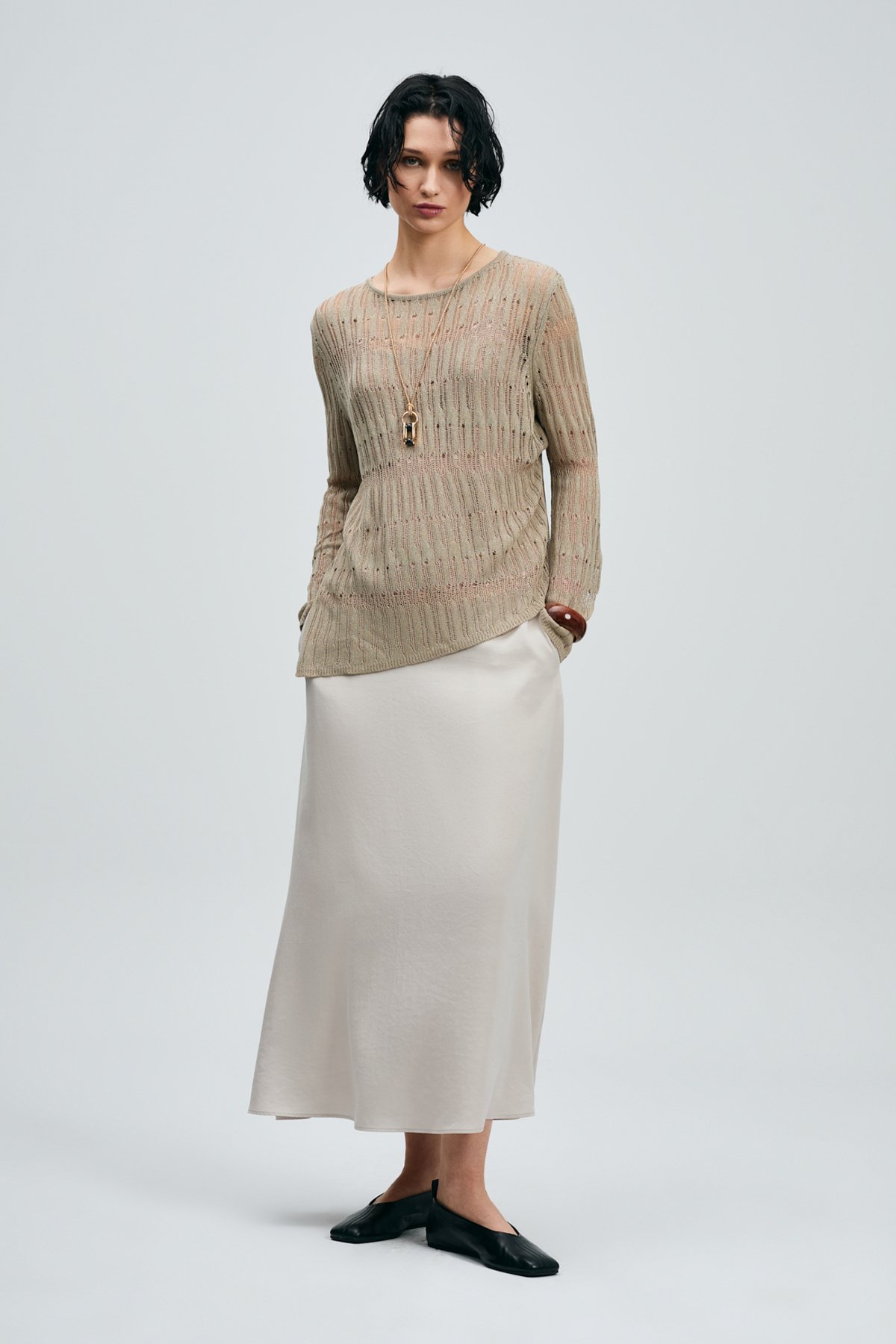 Malta Women's Skirt Ecru - LUFIAN (1)