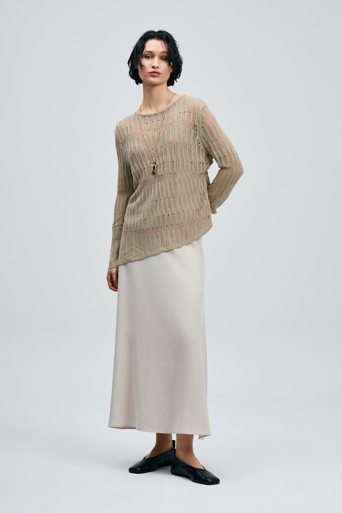Malta Women's Skirt Ecru - LUFIAN