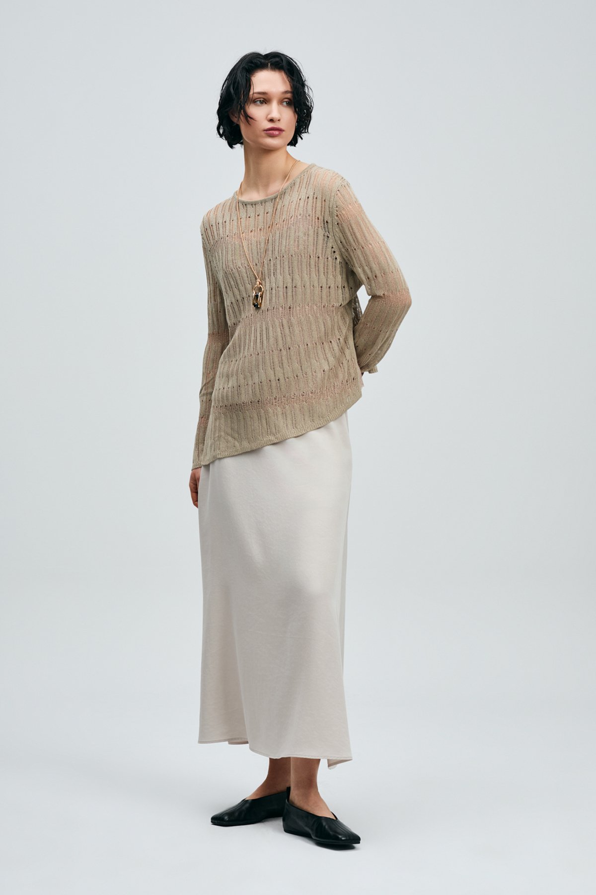 Malta Women's Skirt Ecru - LUFIAN
