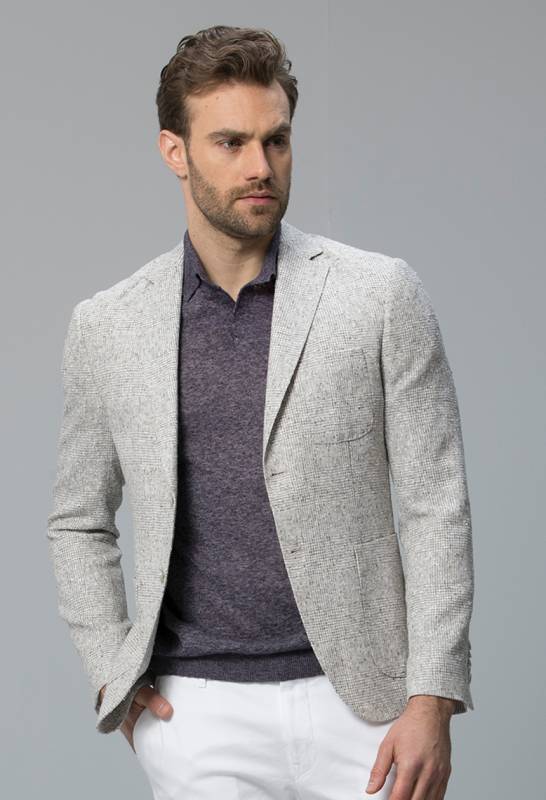 Marano Sports Mens Blazer Jacket Slım Fıt Beıge - 2