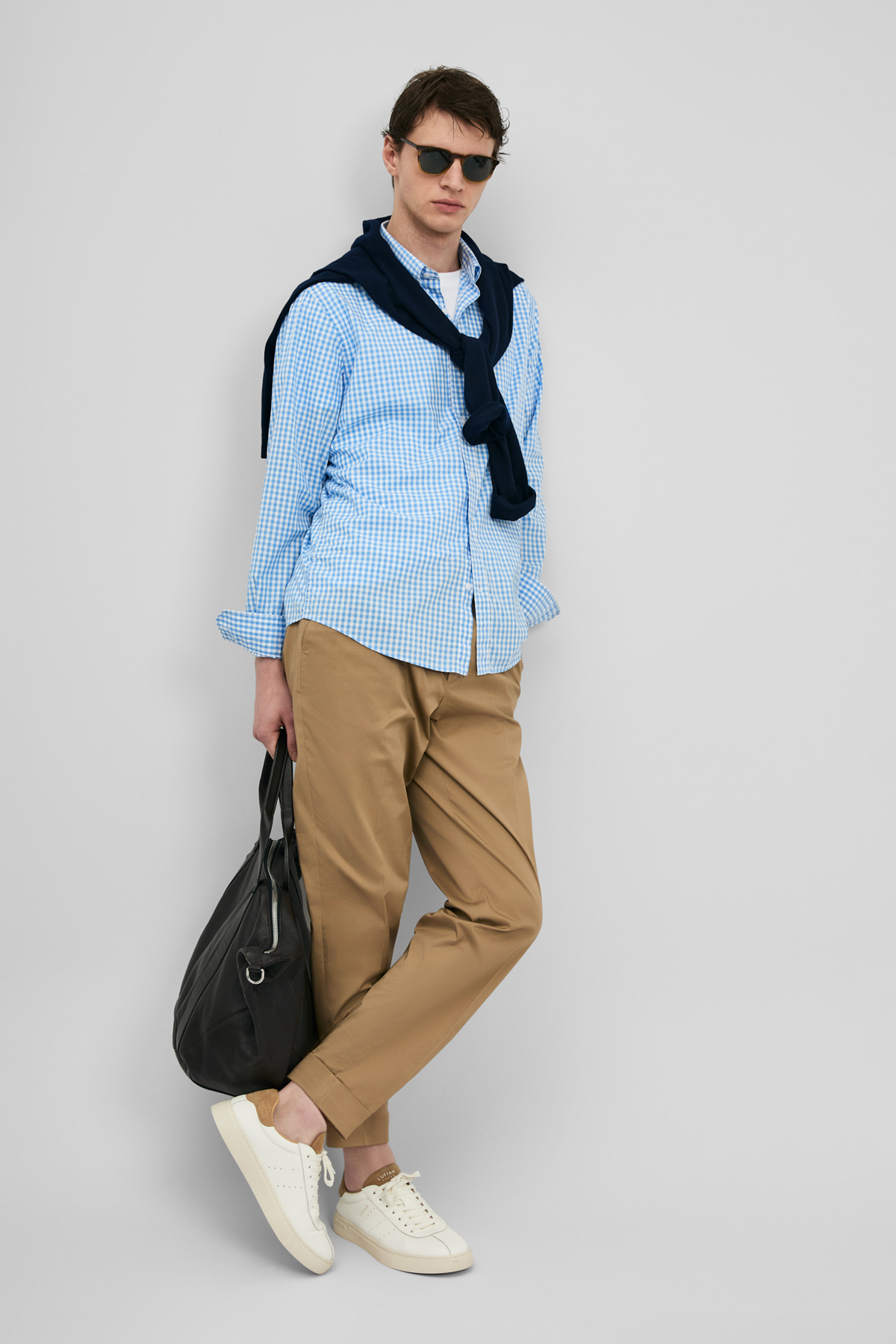 Marco Men's Basic Shirt Regular Fit Blue - LUFIAN
