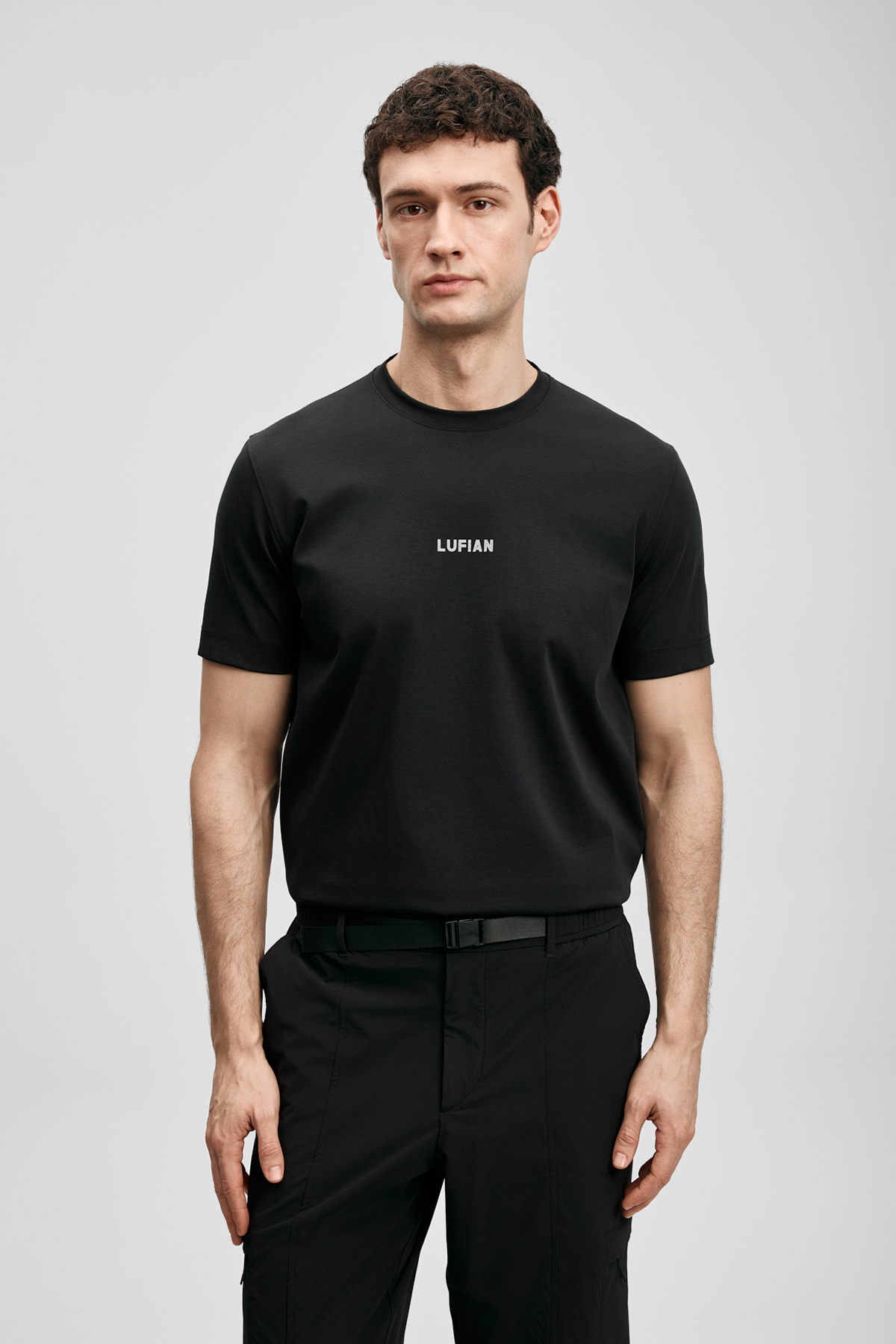 Marcus Modern Graphic T-Shirt Black - LUFIAN