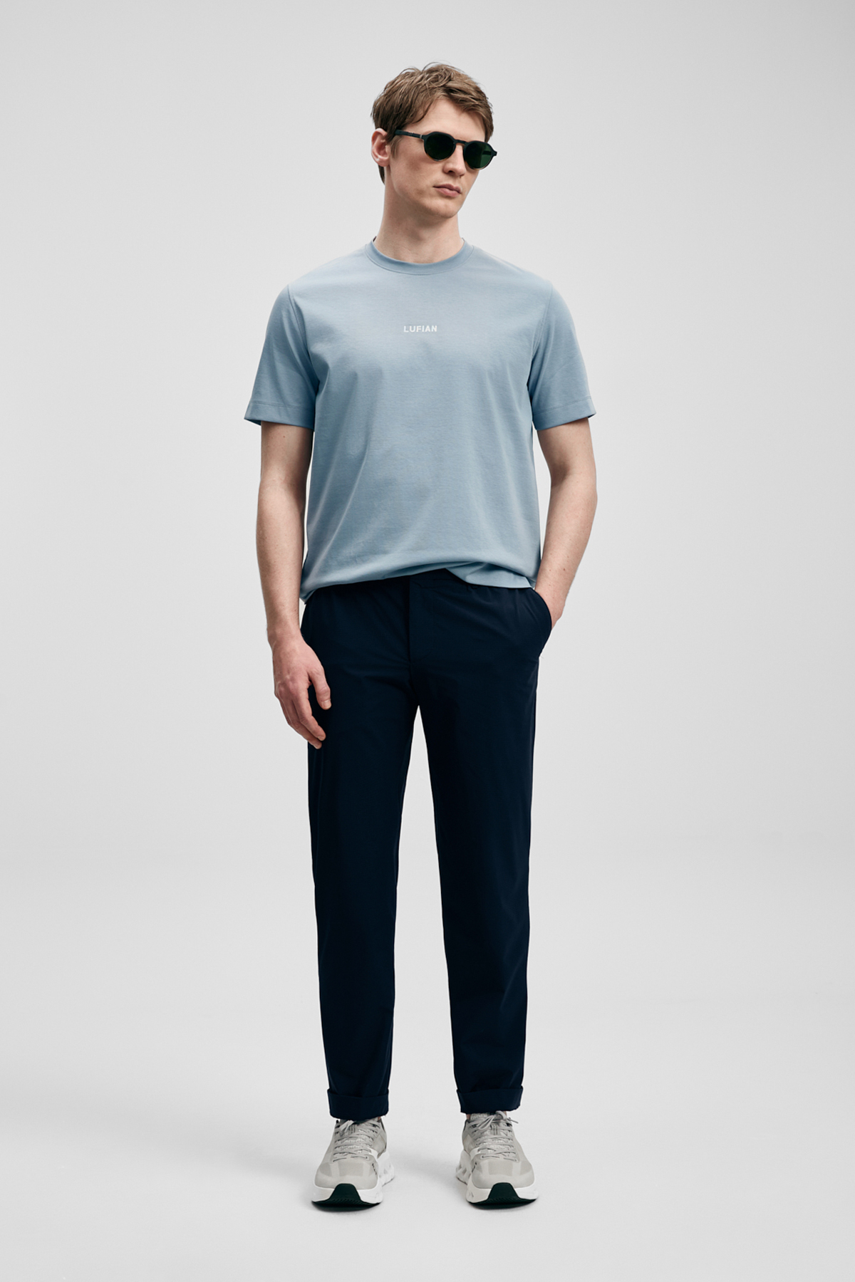 Marcus Modern Graphic T-Shirt Blue - LUFIAN (1)