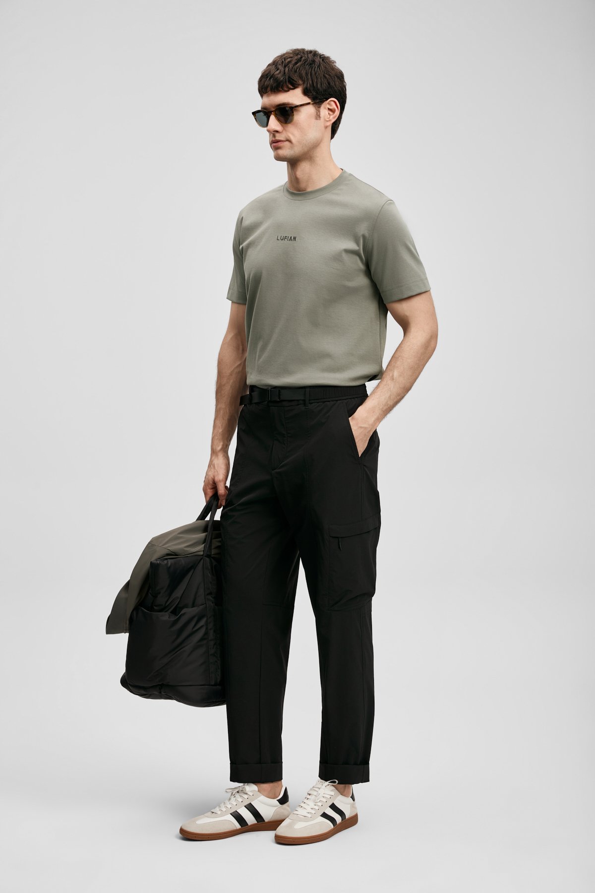 Marcus Modern Graphic T-Shirt Green - LUFIAN (1)