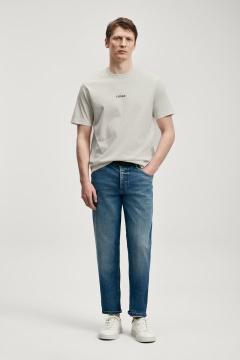 Marcus Modern Graphic T-Shirt Stone - LUFIAN
