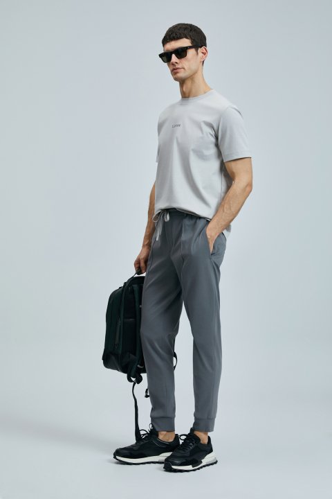 Marcus Modern Graphic T-Shirt Stone - LUFIAN (1)