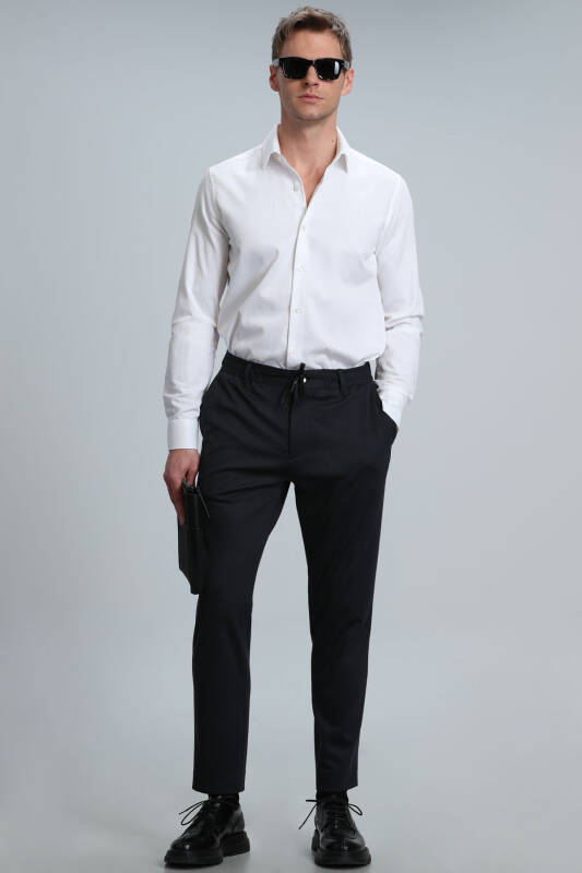 Marıne Men Basic Shirt Comfort Fit Whıte - 2