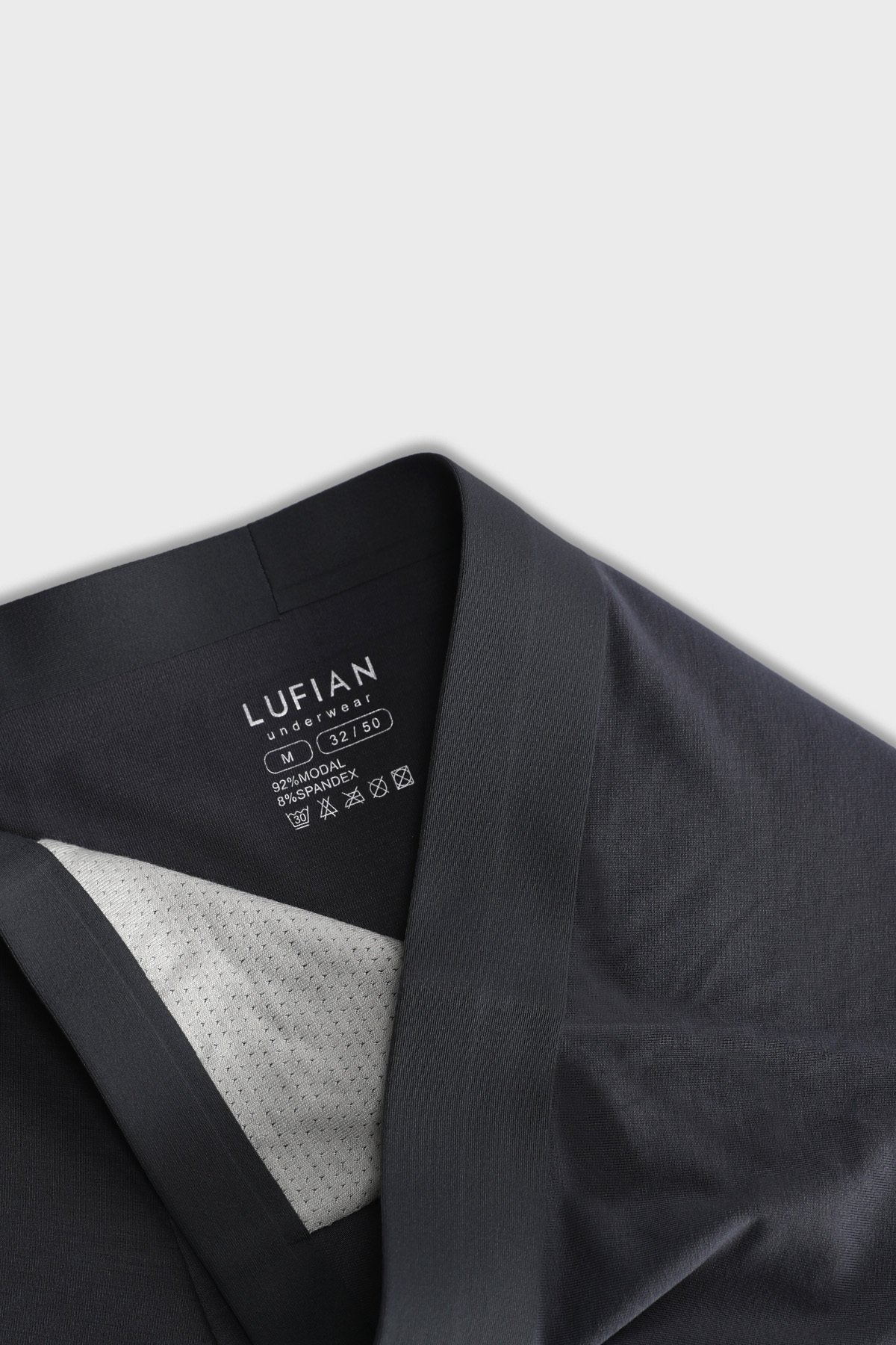 Mark 3 Pieces Men's Modal Seamless Boxer Anthracite - LUFIAN (1)