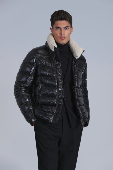 Mark Goose Down Men's Coat Black - LUFIAN