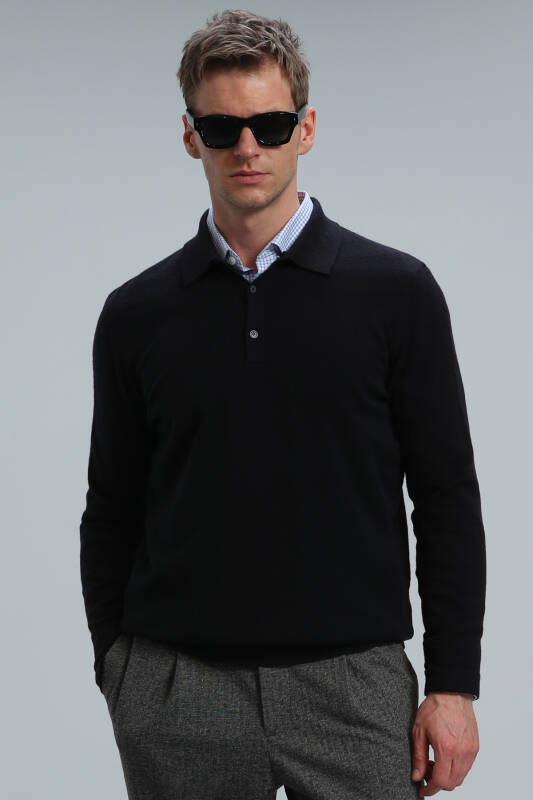 Marnı Mens Sweater Dark Navy - 1